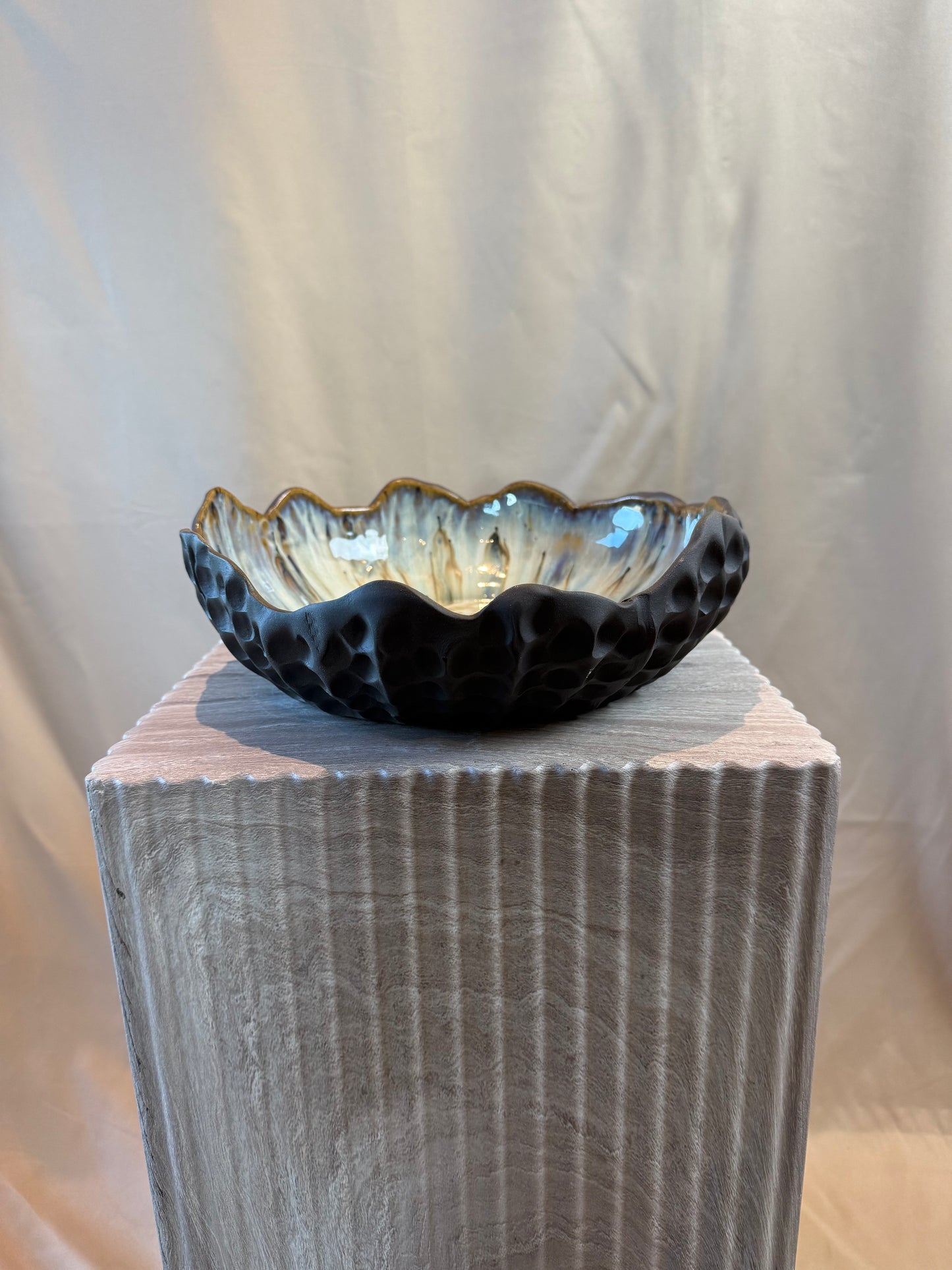 Mørkt østersfad ø 28 cm - 068