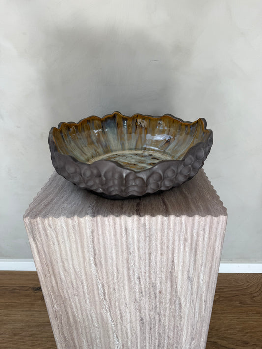 Mørkt østersfad ø 28 cm - 085